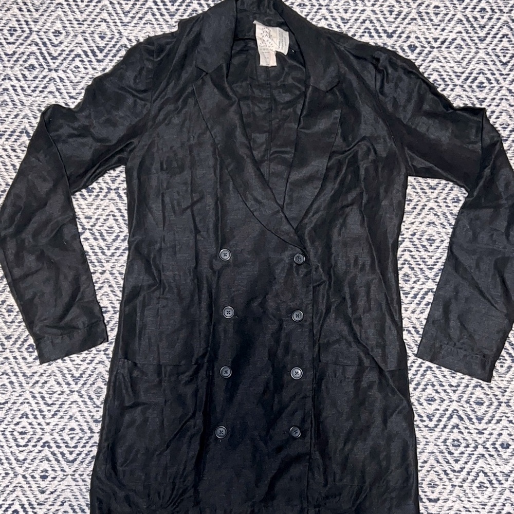 Free People Black Blazer
